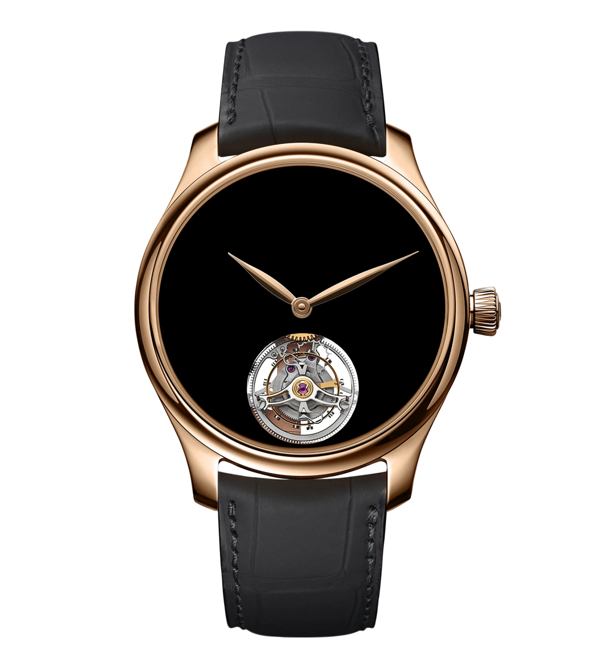 H. Moser & Cie. Endeavour Tourbillon Concept, 40mm with Leather Strap